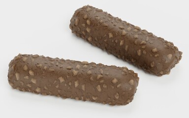 Realistic 3D Render of Chocolate Bar