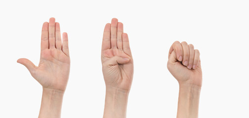 Hand sign showing that one is a victim of domestic Violence
