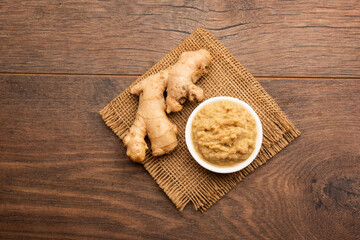 Ginger paste or mashed adrak