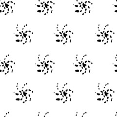 Abstarct kids geometric seamless pattern. Hand drawn Black and white minimalistic background. Nursery prints for textile, holiday backdrops, holiday decoration, birthday, wrapping paper