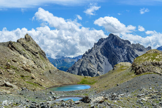 Small lake in Maira Valley