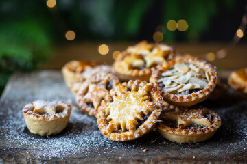 Home baked traditional Christmas mince pies
