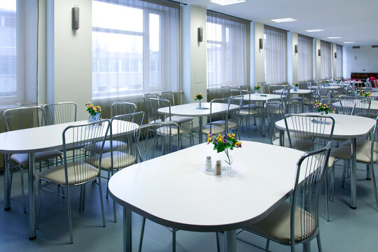 Hospital cafeteria, diner refreshments facilities for hospital staff, patients and visitors