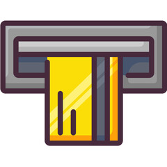 credit card line icon