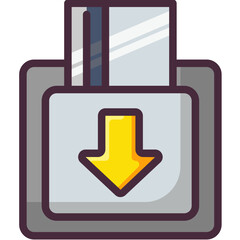 keycard line icon