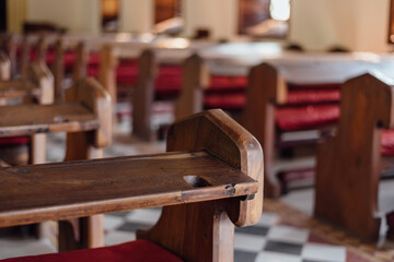 Pews of Old Church