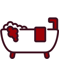 bathtub one color icon