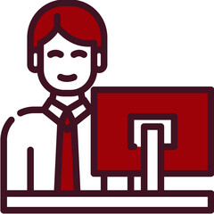 receptionist one color icon