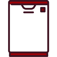 refrigerator one color icon