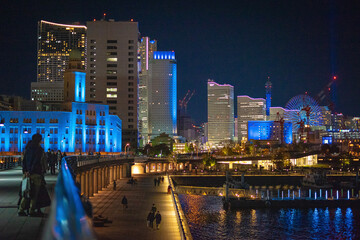 横浜みなとみらいの夜景