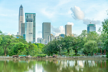 Fototapeta na wymiar Shenzhen Bay Park, Shenzhen city, Guangdong Province