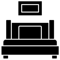 bed solid icon