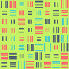 Abstract Geometric Pattern generative computational art illustration