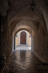 Obraz premium The ancient architecture in town Krk