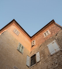 Fototapeta na wymiar The ancient architecture in town Motovun