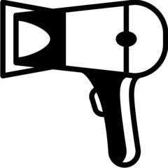 hairdryer solid line icon