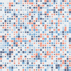 Abstract Geometric Pattern generative computational art illustration