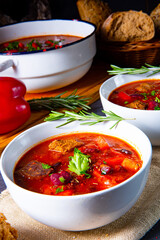 Spicy Mexican style beef with beans