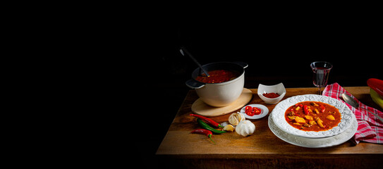 Delicious Hungarian-style goulash soup