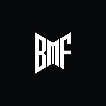 BMF letter logo creative design. BMF unique design