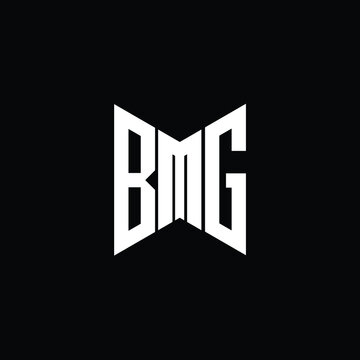 BMG letter logo creative design. BMG unique design