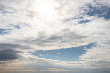 Blue sky with clouds
