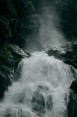 waterfall in the mountains