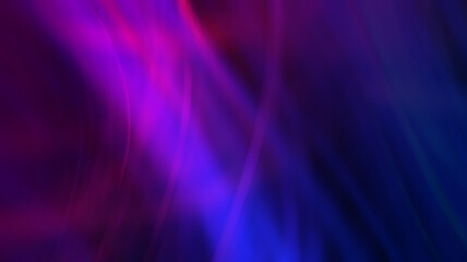Dark abstract futuristic background with ultraviolet neon glow.  Laser neon lines, waves.
