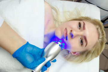 Hardware rejuvenation of the skin of the face and correction of the shape of the face.