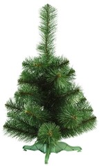 Decorated Christmas tree and red presents