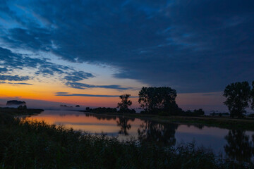 river Warta at dawn