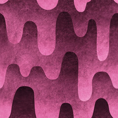 Seamless pattern with flowing liquid. Hanging drops. Molten material. Hilly landscape. Abstract waves. Mucus, snot. Valentine's day