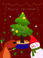 Snowman on Christmas days icon symbol character vector illustration.