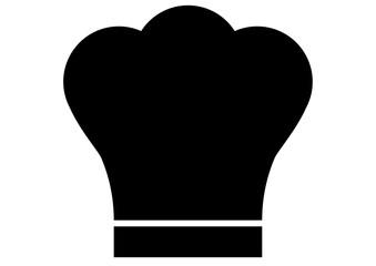 コック帽、料理のシルエットアイコン
