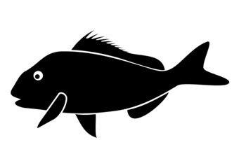 鯛のシルエットアイコン