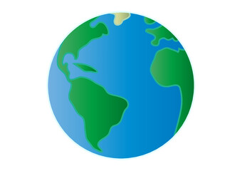 シンプルな地球アイコン