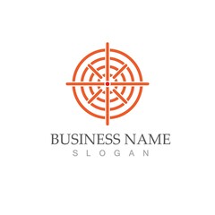 Target icon vector ilustration template