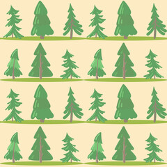 Fototapeta premium Winter background with fir trees, fir forests on the background.