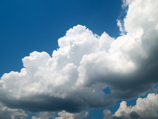 Naklejka na ściany i meble white clouds on blue sky background.