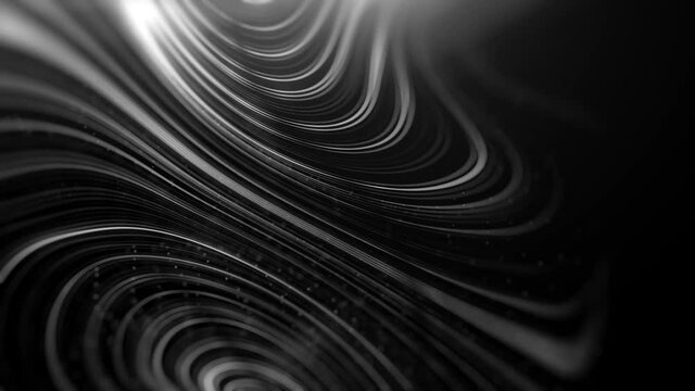 Abstract Flowing Particle Lines Data Concept Background Loop/ 4k animation of an abstract technology background of powerful speed particle lines stroke patterns and strings seamless looping