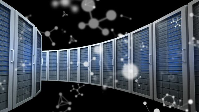 Animation of molecules over computer servers