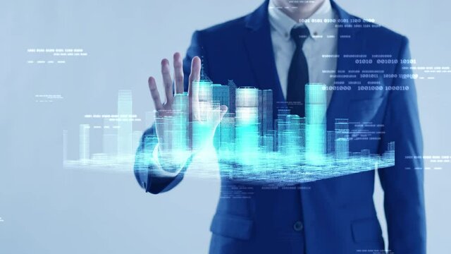 Smart city IOT internet of thing ICT digital technology futuristic, automation management smart digital technology security and power energy sustainable metaverse city virtual augmented matrix number