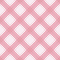 Vector simple seamless textile pattern - striped geometric design. Abstract fabric delicate background. Pink endless texture