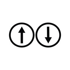 Up And Down Arrow Icon Vector Design Illustration 