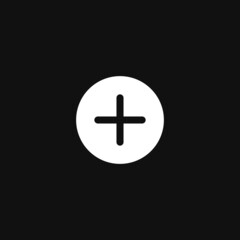 Obraz premium add sign on grey background