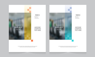 Cover design for annual report and business catalog, magazine, flyer or booklet. Brochure template layout. A4 cover vector EPS-10