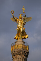 Fototapeta na wymiar Victory Column And Viewing Platform In Berlin