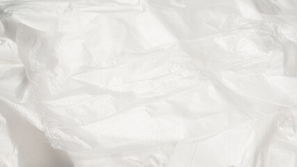 Plastic wihite background. Top view.