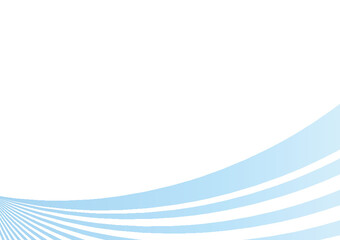 パステルカラーウェーブ、曲線、アブストラクト背景　ブルー