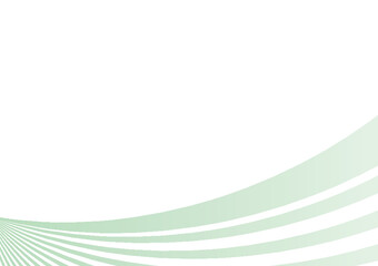 パステルカラーウェーブ、曲線、アブストラクト背景　グリーン